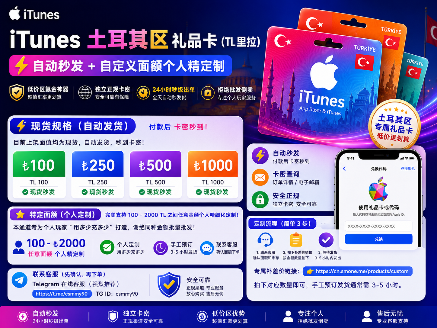 iTunes土耳其礼品卡