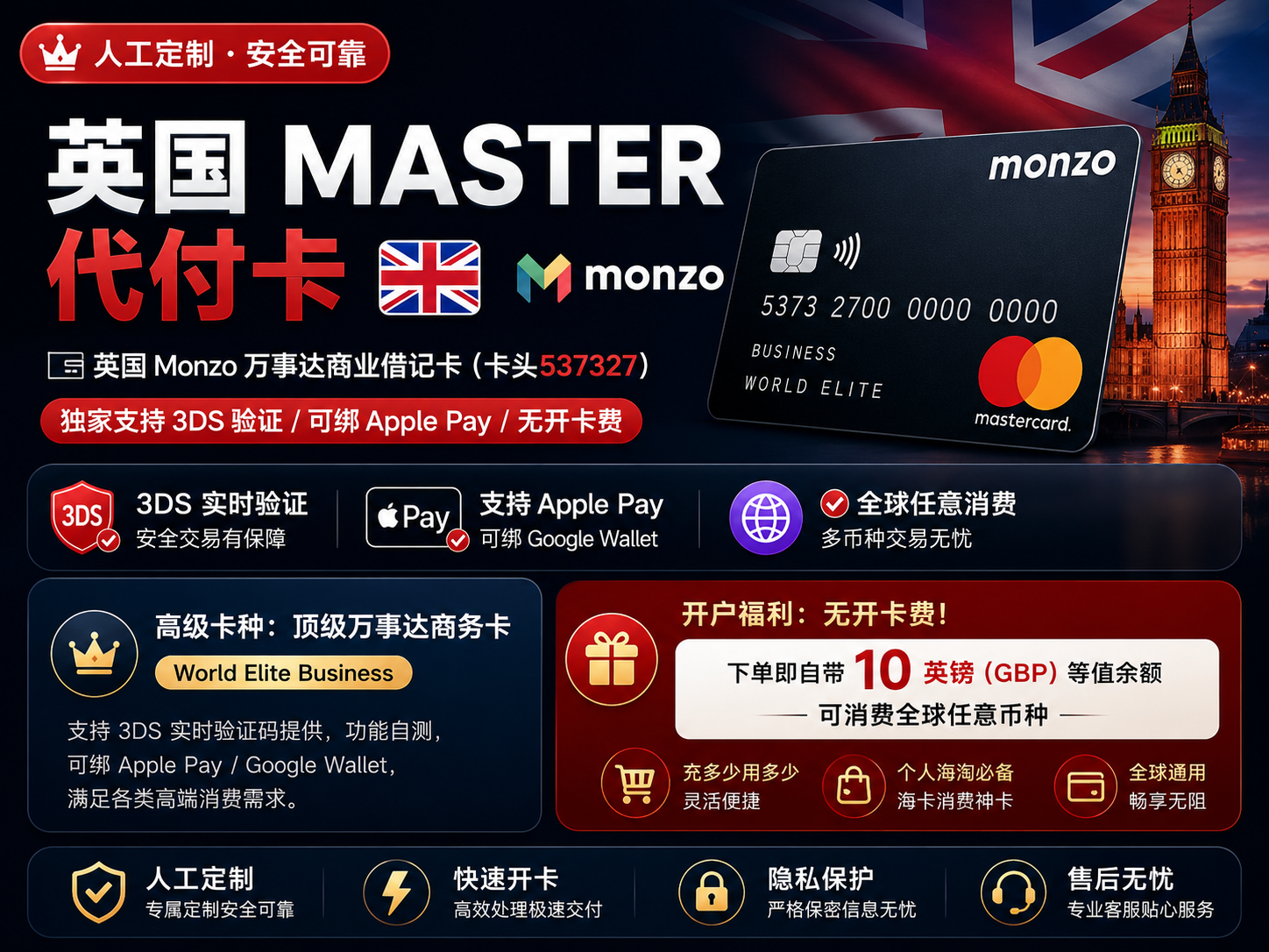 英国MASTER卡